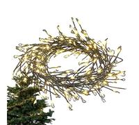 Générique Battery Fairy, 100 LED String Lights with 8 Lighting Modes 118.11 inches, Flexible Copper Wire Lights for Christmas Window Decor Indoor Outdoor Fireplace Porch Halloween Party
