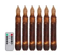Générique Battery Operated Candles Realistic Light Candlesticks With Timer