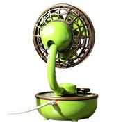 Générique Battery Powered Retro Bedside Fan - Desk Fan,3-Speed Cooling Vintage Angle Adjustable - For Home Bedroom Office Travel Camping Cruise Beach Summer Trip Vacation