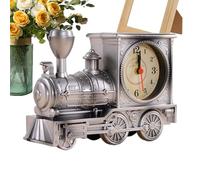 Générique Battery Train Clock, Vintage Train Ornament Desk Clock, Classic Retro Style Table Decorative Timepiece for Living Room, Home, Bedroom, Bedside, Bookshelf, 7.08x2.36x4.72 inch