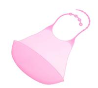 Générique Bavoir Imperméable en Silicone pour Adulte, Protection en Tissu Lavable, Grand Format Rose, Anti-huile et Réutilisable, pour Repas et Personnes Âgées