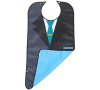 Générique Bavoir Imperméable pour Adulte Double Couche Grosse Taille Fermeture à Boutons-Pression Protection Repas pour Personnes Âgées Lavable Doux Peau Maison de Retraite et Soins