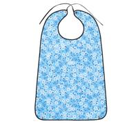 Générique Bavoir Imperméable pour Adultes en Polyester Design Délicat, Facile à Nettoyer, Protège les Vêtements des Éclaboussures Lors des Repas pour Personnes Âgées