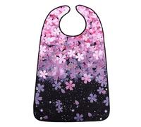 Générique Bavoir pour Adultes Imperméable en Polyester Design Imprimé, Grand Bavoir Lavable Facile à Enfiler et Retirer, Protection pour Personnes Âgées Lors des Repas