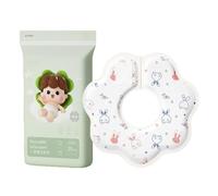 Générique Bavoirs Anti-Bave, Lot de 20 Serviettes Douces, Ajustables et Imperméables, Bavoir pour la Bave, pour l'Alimentation et les Repas, pour les Voyages, pour Garçons et Filles, pour Shower et