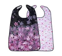 Générique Bavoirs En Tissu Éponge, Lot De 2 Bavoir Adulte,Bavoirs Pour Personnes Âgées Et Réutilisables Lavables, Bavoir En Tissu Éponge Ajustables, Double Layer Bibs For Seniors Waterproof