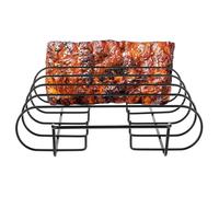 Générique BBQ Rib Rack - 4-Slot Large Vertical Stainless Steel Grill Holder | E Fficient Optimized Grilling Solution | BBQ Accessories Rib Rack Roaster,for Home Kitchen Barbecue Outdoor Camping