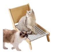 Générique Beach Chair Cat Hammock, Natural Sisal Cat Scratch Chair, 4 Position Adjustable Large Lounge for Small Medium Kittens, Comfortable Furniture for Scratching Relaxation