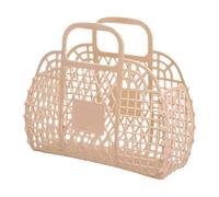 Générique Beach Handbag, Reusable Easter Basket, Jelly Tote, Transparent Material, Open Structure, Lightweight Feel, Easy-Clean Design, Summer Party Use, 9.45×8.27×3.74 Inches