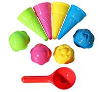 Générique Beach Ice Cream Sand Toys Ice Cream Cone Mold Kit with Scoop