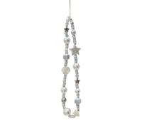 Générique Beach Pearls Shell Phone Strap Perles Star Phones Lanyard Sangles décoratives Confortables pour la Plupart des Smartphones Star Shell Phone Strap
