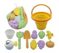 Générique Beach Sand Molds Set - Outdoor Camping Game Kit, Colorful Digging Shovel Toy, Durable Bucket Sand Play, Fun Molding Activity Set | Kids Home Vacation Pool Travel Outdoor Playground Backyard