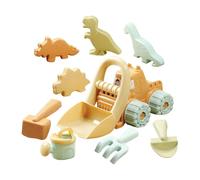 Générique Beach Sand Toys, Outdoor Play Set, 14.57x6.3x6.3inch Seaside Kit with Bucket Shovel Tools, Sturdy Polymer Sand Molds, Colorful Fun Style Design, Summer Activity Toy for Kids Vacation Use