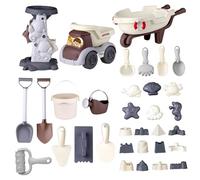 Générique Beach Sand Toys, Portable Travel Sand Toy Set, Digging and Building Tools for Kids, Mesh Storage Bag Included for Outdoor, Beach, Backyard, Pool, Camping Use, 12.6x6.69x7.87 inches