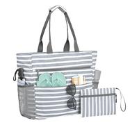Générique Beach Tote, Sand Proof Bag, 16.54x15.35x5.91 Inches, Foldable Travel Organizer, Shoulder Carry Pouch, Lightweight Storage Design, for Vacation, Pool, Boat, Trip, Travel, Women, Sunglasses