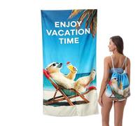 Générique Beach Towel Bag - 2 in 1 Convertible Design, Absorbent Quick-Dry Sandproof Fabric, Foldable Packable Carrier | Perfect for Pool Camping Yoga Vacation Gym