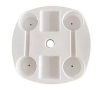 Générique Beach Umbrella Table Tray, 14.5x14.5x1.9in Adjustable UmbrellaTable with Umbrella Hole, Pool UmbrellaBeach Table Tray Slots Beach Trip Must Haves for Outdoor