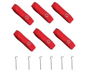 Générique Beach Volleyball Cords - Portable Court Cords, Beach & Backyard Boundary Lines | Weatherproof High Visibility Cord with Stainless Steel Ground Spikes for Sand, Grass & Outdoor Play