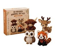 Générique Bead Animals - 3D DIY Statue Decoration - With Instructions Bead Craft Kit - For Enthusiasts Girls Boys Kids Adults Birthday Party Table Art Display Collection