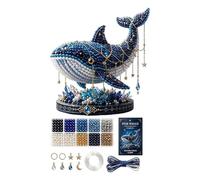 Générique Bead Craft Animal Set - 25x20x5cm | Beginner Friendly 3D Animal Beading Kit | DIY Whale Eagle Ánimal Craft Decoration Project For Teens Adults Home Office Party Art Class Holiday Display