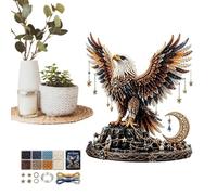 Générique Bead Craft Animal Set - 25x20x5cm | Beginner Friendly 3D Animal Beading Kit | DIY Whale Eagle Ánimal Craft Decoration Project For Teens Adults Home Office Party Art Class Holiday Display