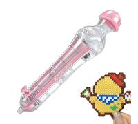 Générique Beadable Pens - Pens For Beading | Large Capacity Automatic Dispenser | 2.6mm Fuse Beadable Pen Dispenser | For Men Women Adults Kids Girls Boys Beginners Home Jewelry Decors