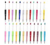 Générique Beadable Pens - Refillable Ballpoint Pens, Stylish Writing Tools, 5.55x0.31 inches School Craft Supply Kits | Smooth Ink Journaling Experience, Creative DIY Gift Kit, for Office Study Use