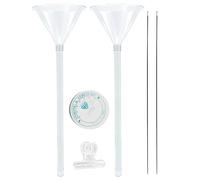 Générique Beading Funnel Tool Set - 27cm PVC | Jewelry Making Funnel with Beading Needles, Clay Bead Stringing Tool | Bracelet Necklace DIY Craft Kit (Beads Not Included)