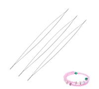 Générique Beading Needles Set | 5 Sizes Threading Tools with Large Eye Tips for Jewelry Crafting | Bracelet Stringing Accessory, Necklace Making Kit, Supplies, Handmade Design Component
