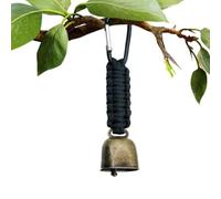 Générique Bear Bell with Carabiner - Metal 16cm | Camping Bear Bell, Super Loud Body Safety Bells Vintage Outdoor Mountaineering Keychain Ornament | for Hiking Trekking Backpack Camping Adventure