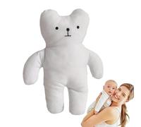 Générique Bear Comfort Doll - 9.84 in Soothing Sleep Bear Doll | Adorable Cute Soothing Pillow | Bears Stuffed Animal for Child Kid Boys Girls Bedroom Living Room Shelf Table Study
