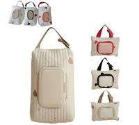 Générique Bear Embroidery Wet Wipe Pouches,Practical Wet Wipe Storage Bag,Stylish Portable Baby Wipe Hanging Pouches Excellent for Travel & Daily Use (Khaki, L)
