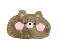 Générique Bear Pencil Case, Cartoon Pen Pouch, Cute Stationery Bag, Large Capacity Storage, Soft Plush Material, Zipper Closure, Soft and Comfortable Touch, High-Capacity Storage