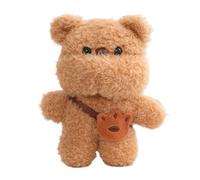Générique Bear Plush Keychain - Cute Doll Purse Accessory, Funny Bag Pendant | Mini Backpack Charm Decoration, Adorable Cartoon Plush Keyring for School Carnival Rewards Gift for Kids Teens