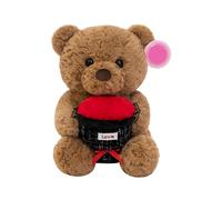 Générique Bear Stuffed Animal | Cute Romantic Soft Valentines Toys Funny Doll Animals for Girlfriend Boyfriend Wife Mom Family Home Bedroom Sofa Living Room Car