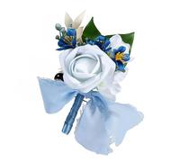 Générique Beaux corsages de Couple de Mariage avec des Roses simulées et des décorations adaptées à diverses Occasions Formelles, Accessoire de Mariage Tendre