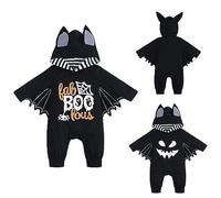 Générique Bébé Chauve-Souris Costume Mon 1er Halloween Tenue Nouveau-né Bébé Garçon Fille Costume d'halloween de Chauve-Souris Manches Longues Deguisement Halloweens Enfant Costume Carnaval