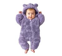 Générique Bébé Combinaison De Neige Avec Gants À Capuche Barboteuse Bebe 1 Mois Petit Bateau Body Lot 3 Fille Hiver Lapin Manteau 0-3 Vêtements Ski Col En Fourrure Et (Violet,9-12 mois)