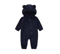 Générique Bébé Combinaison De Neige Barboteuse Bebe Fille Body Papy Mamie Ours Polaire Capuche Coeur Combi-Short Garcon 0-3 Mois Manteau Enfant Pour Filles Et Garçons(Marine,9-12 mois)