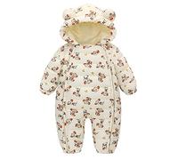 Générique Bébé Combinaison De Neige Hiver 3-6 Mois Doudoune À Capuche + Antalons Ski Enfant Chaud Manteau Fille Garçon Body Bebe 0-3 Petit Bateau Combinaisons Et Barboteuses