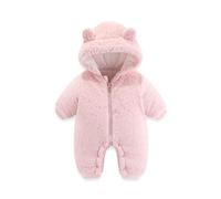 Générique Bébé Combinaison Unisexe Salopette Polaire pour Enfant Manteau d'hiver Capuche Deguisement Chic Ours Neige bébés Filles de 0 18 Mois