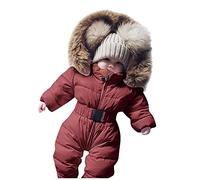 Générique Bébé Combinaisons de Neige, Barboteuse Vêtements Veste Épaisse Nouveau-né Infantile bébé Filles garçons Hiver Chaud Habit de Neige | Manteau Bebe GarçOn | Combinaison Shorts Fille 5 Ans