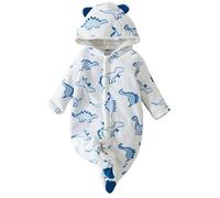 Générique Bébé Combinaisons De Neige Capuche Combinaison Ski D'Extérieur d'hiver Tenues Manteau Enfant Petit Bateau Body Lot 3 Garçon Barboteuse Bebe Hiver Cadeau 0-24 Mois (Bleu Clair,6-9 Mois)