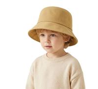 Générique Bébé Enfant Chapeau de Soleil Réglable, Chapeaux de Seau Large Bord Unisex Bucket Hat Bob Anti-UV Casquette pour Fille Garcon