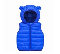 Générique BéBé Enfant Gilet Sans Manches Veste Sherpa, avec Motif de Dessin Animé Manteaux Bouton-pression Cardigan Haut boutonné chaud réversible léger Doudoune Enfant Courte Veste Matelassée