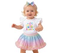 Générique Bébé fille premier anniversaire vêtements 3PCS arc bandeau mon 1er anniversaire barboteuse tutu jupe gâteau smash tenue ensemble pour séance photo