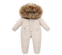 Générique Bébé Filles Garçons Combinaison de Ski Hiver, Chaud Manteau de Neige Nouveau-né 3-36 Mois Bébé Garçon Fille 0-18 Mois | Combinaison | Ours Oreilles à Capuche vers Le Bas