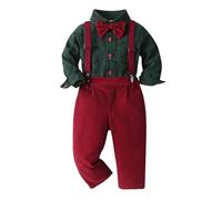 Générique Bebe Garçon Costume Gentleman Xmas Vetement Enfant Garçon Ensemble Noeud Papillon Chemise + Pantalon