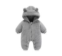Générique Bébé Garçon Fille Combinaisons,Mignon Costume de Enfants Manche Longue Vêtements Automne Hiver Body Nouveau Né Tenue Manches Longues d'hiver Grenouillères Combinaison pour et 2-36 Mois