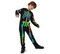 Générique Bébé Halloween Bodysuit Combinaison d'Halloween pour nouveau-né Mon 1er Barboteuse Chauve-Souris Survêtement Motif Squelette Body Citrouille